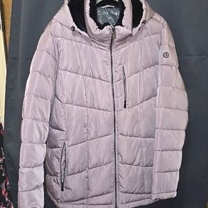 Calvin Klein Hooded Puffer Coat 2XL Like New